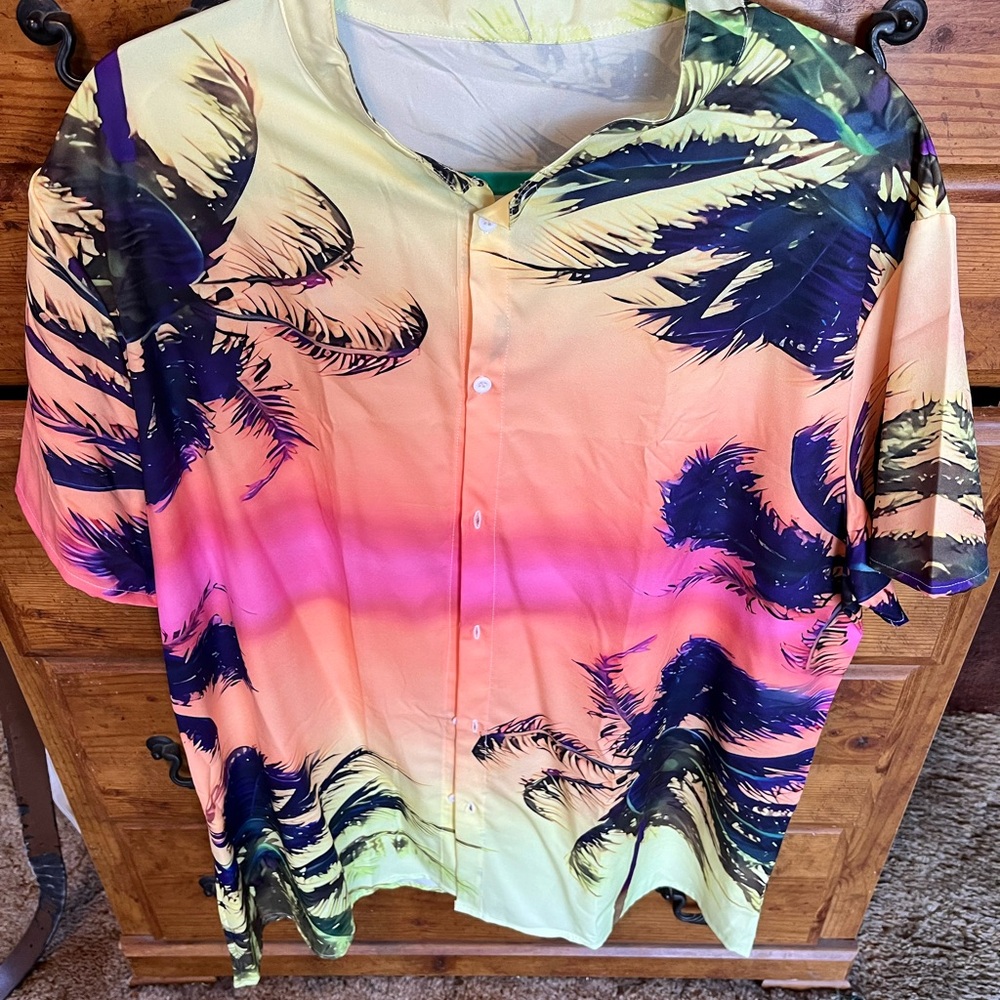 Tropical Sunset Men's Shirt